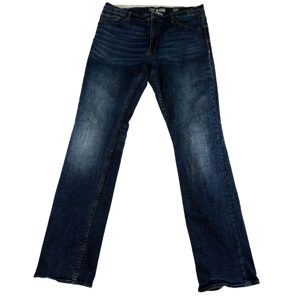 Buckle BKE Tyler Straight Leg Jeans Mens 36XL Blue Denim Cotton Logo Casual Wear
